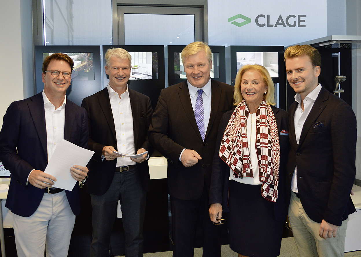CLAGE invests in the expansion of its <nobr>headquarters</nobr> with the support of the State of <nobr>Lower Saxony</nobr> · 12. Oktober 2018 CLAGE invests in the expansion of its <nobr>headquarters</nobr> with the support of the State of <nobr>Lower Saxony</nobr> · 12. Oktober 2018