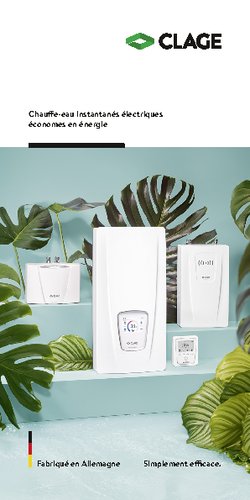 Chauffe-eau instantané électrique compact CDX-U · CLAGE.fr