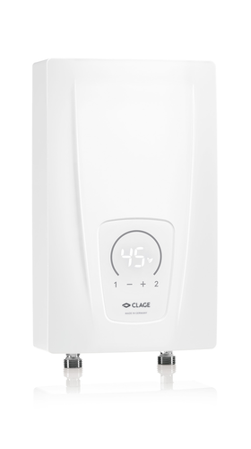 CEX9 · Compact instantaneous water heater, over-sink · CLAGE.com/en