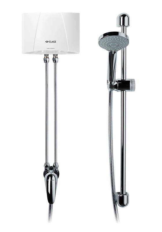 E-mini elektrische doorstroomverwarmer-set MBX Shower