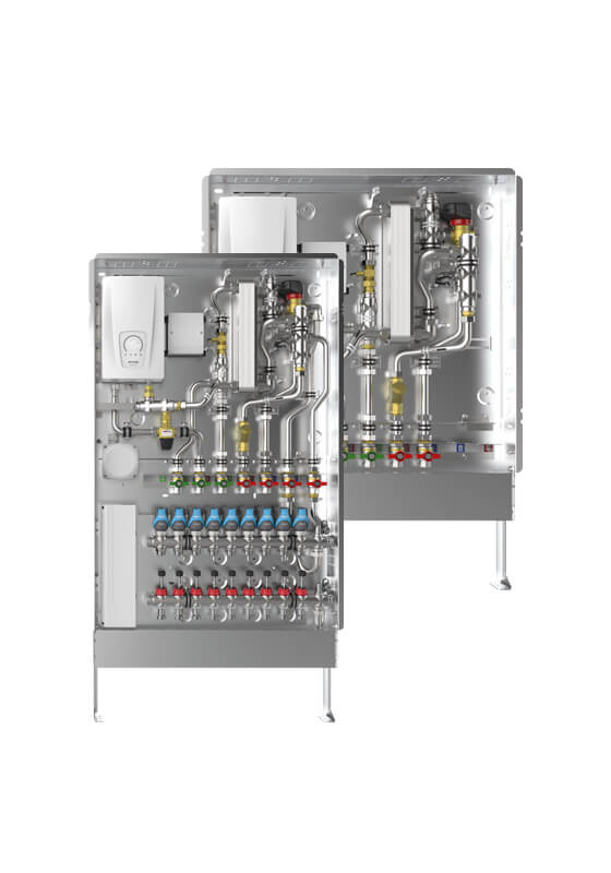 Wohnungsübergabestation WS-Clag-Mod-Hybrid Bypass